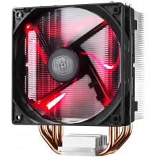 Cooler Master Hyper 212 LED with PWM Fan, Four Direct Contact Heat Pipes, Unique Blade Design and Red LEDs Cooling (RR-212L-16PR-R1)