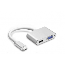 USB-C TO VGA HDMI ADAPTER 2 IN 1