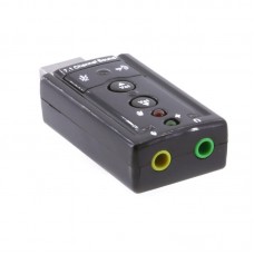 USB 2.0 3D Virtual 7.1 Channel External Audio Sound Card